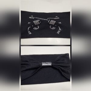 Black Hair Glove Bling Embellished Headband